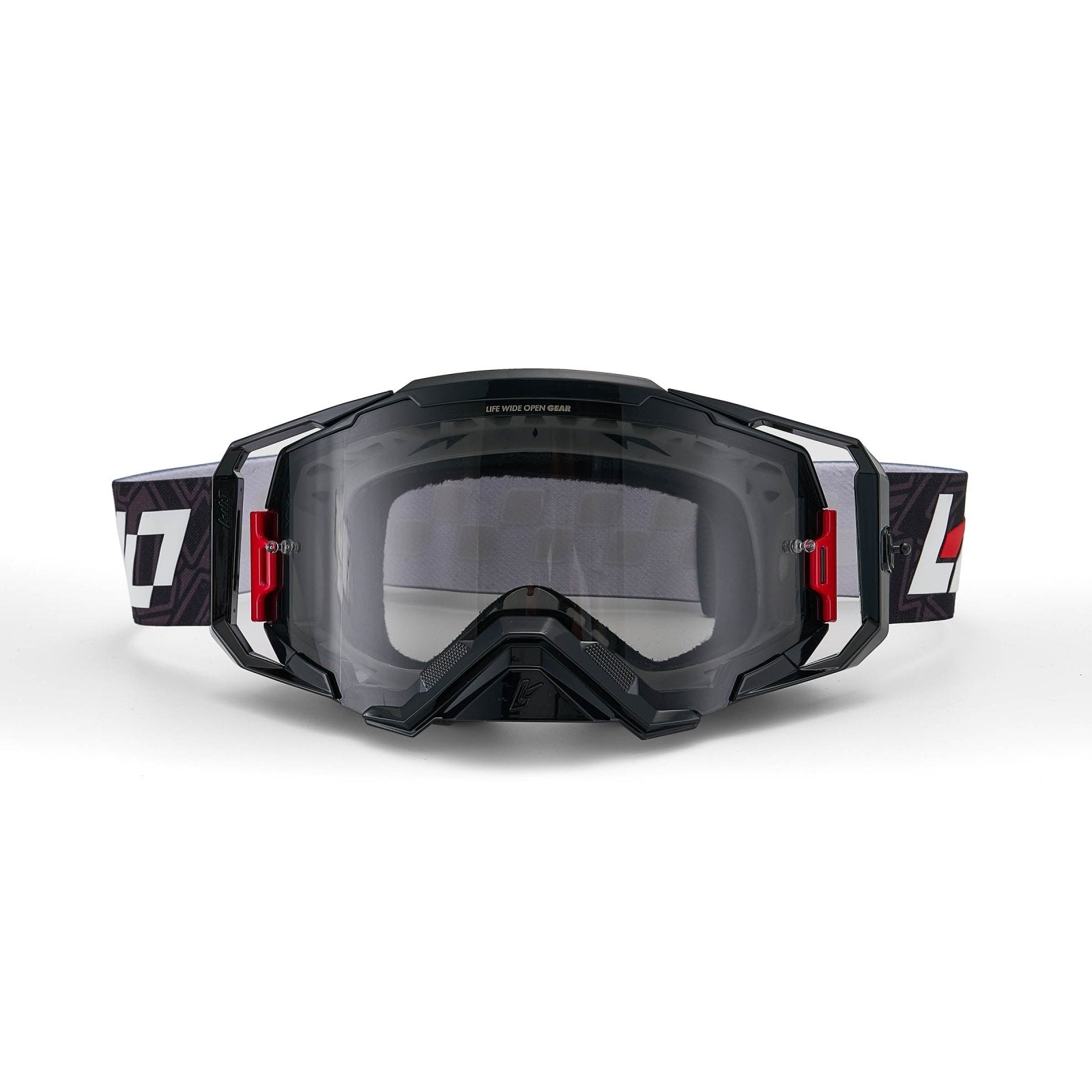 LWOGear Core Black Moto Goggles