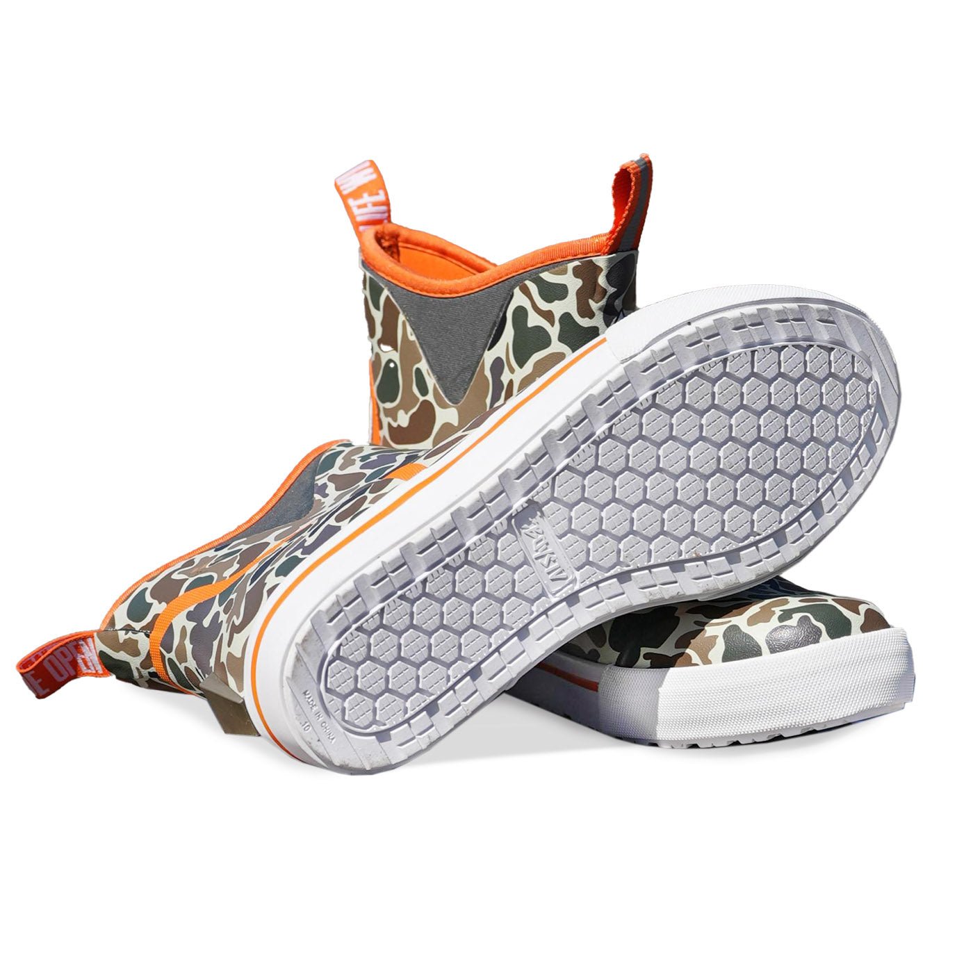 BURNOUT SALE Duck Camo Deck Boots