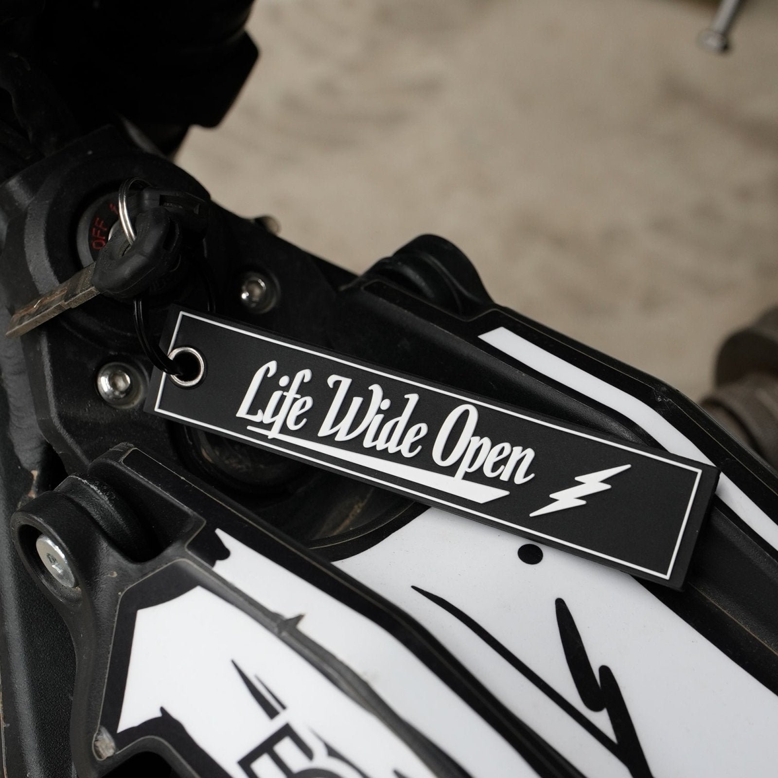 Black Rubber Milwaukee Jet Tag