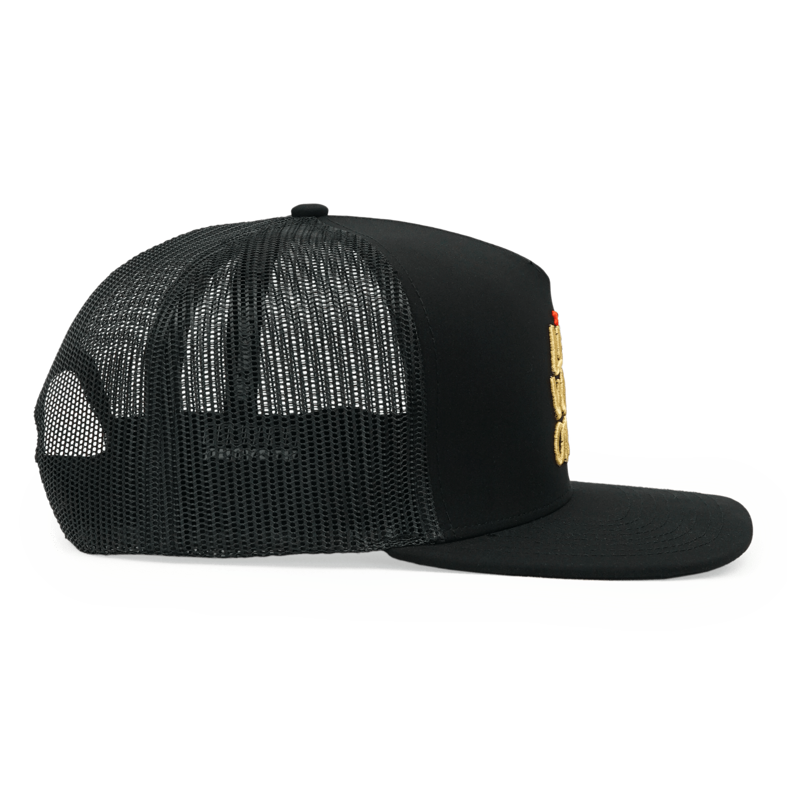 Black-n-Gold Flatty Snapback
