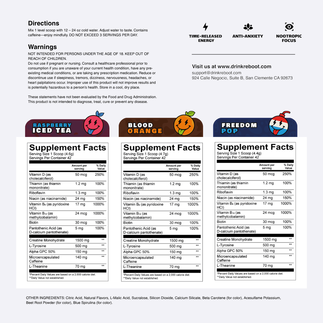 Reboot Energy Samples (3 Pack)