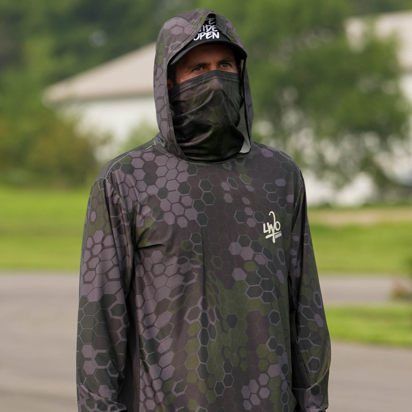 Scale Camo Fishing Hoodie