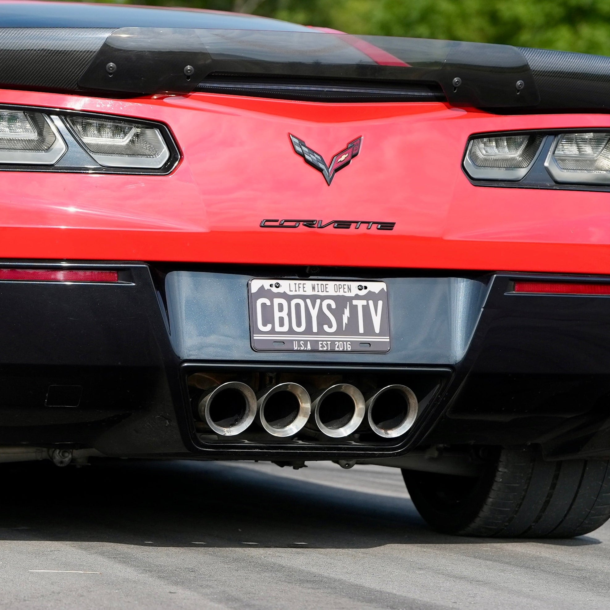 CBOYSTV Blackout License Plate