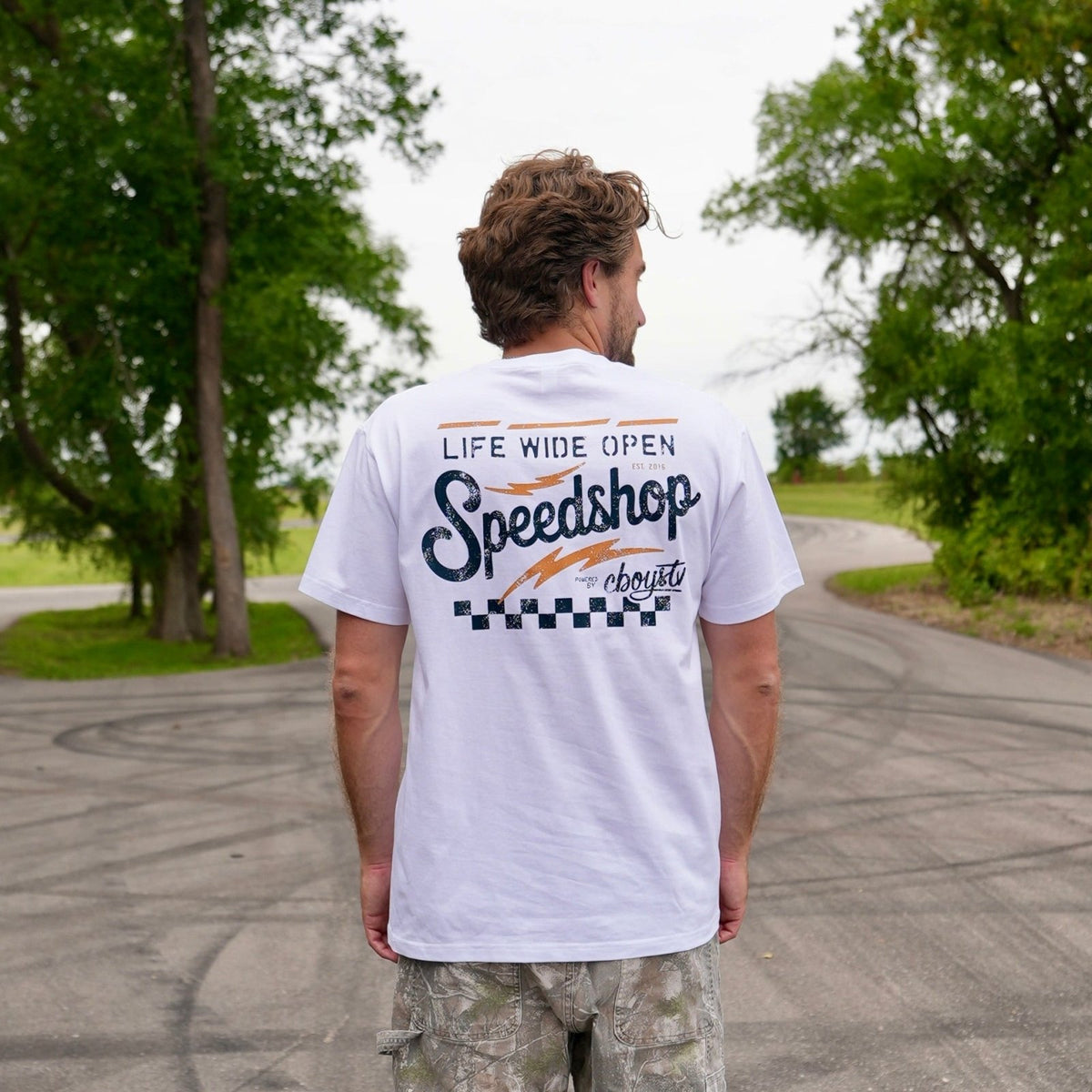 Speed Shop White Tee