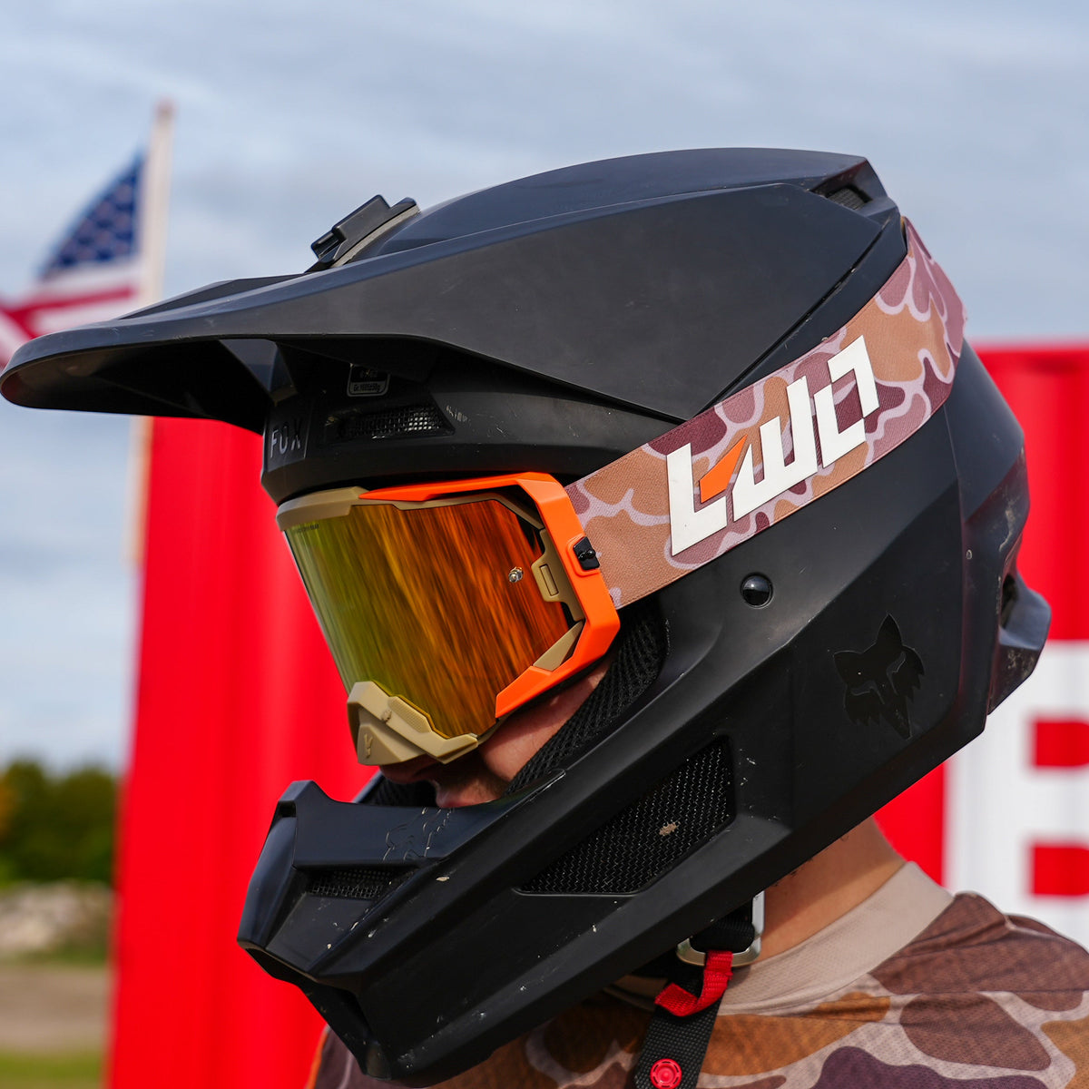 LWOGear Desert Camo Moto Goggles