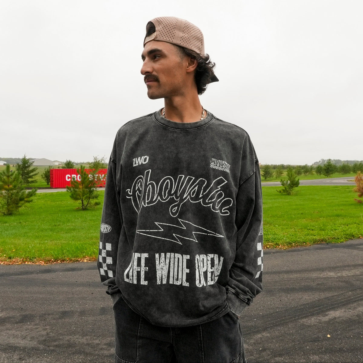 LWO Street Oversized Mineral Wash Long Sleeve