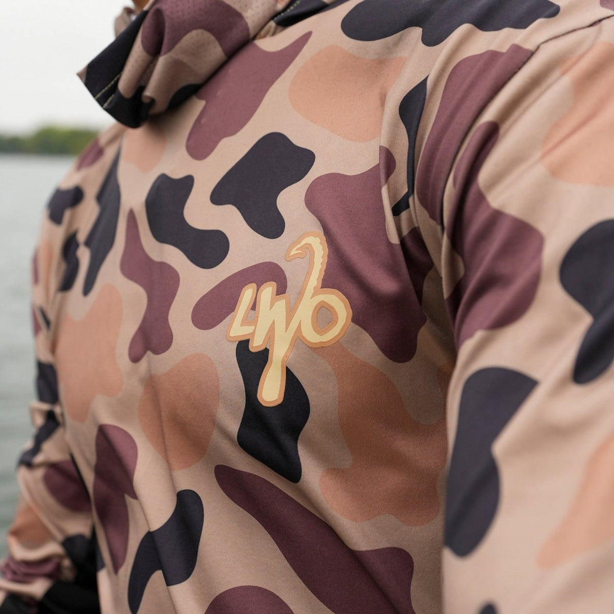 Duck Camo Lightweight Fishing Hoodie