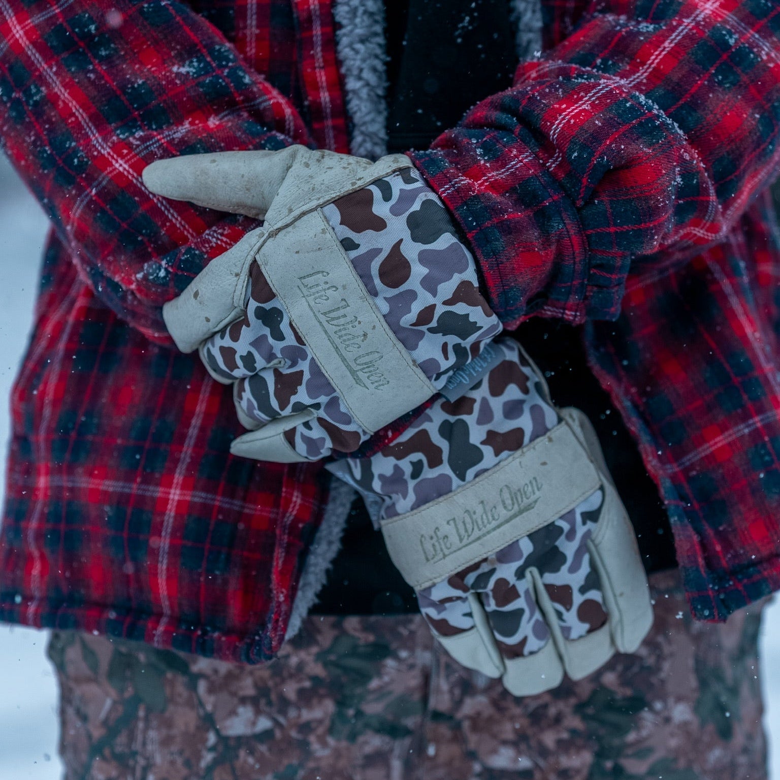 Duck Camo Work Gloves