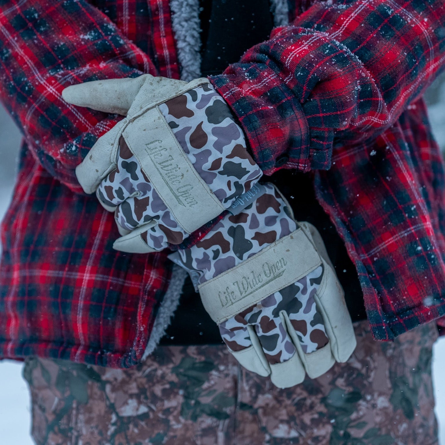 Duck Camo Work Gloves
