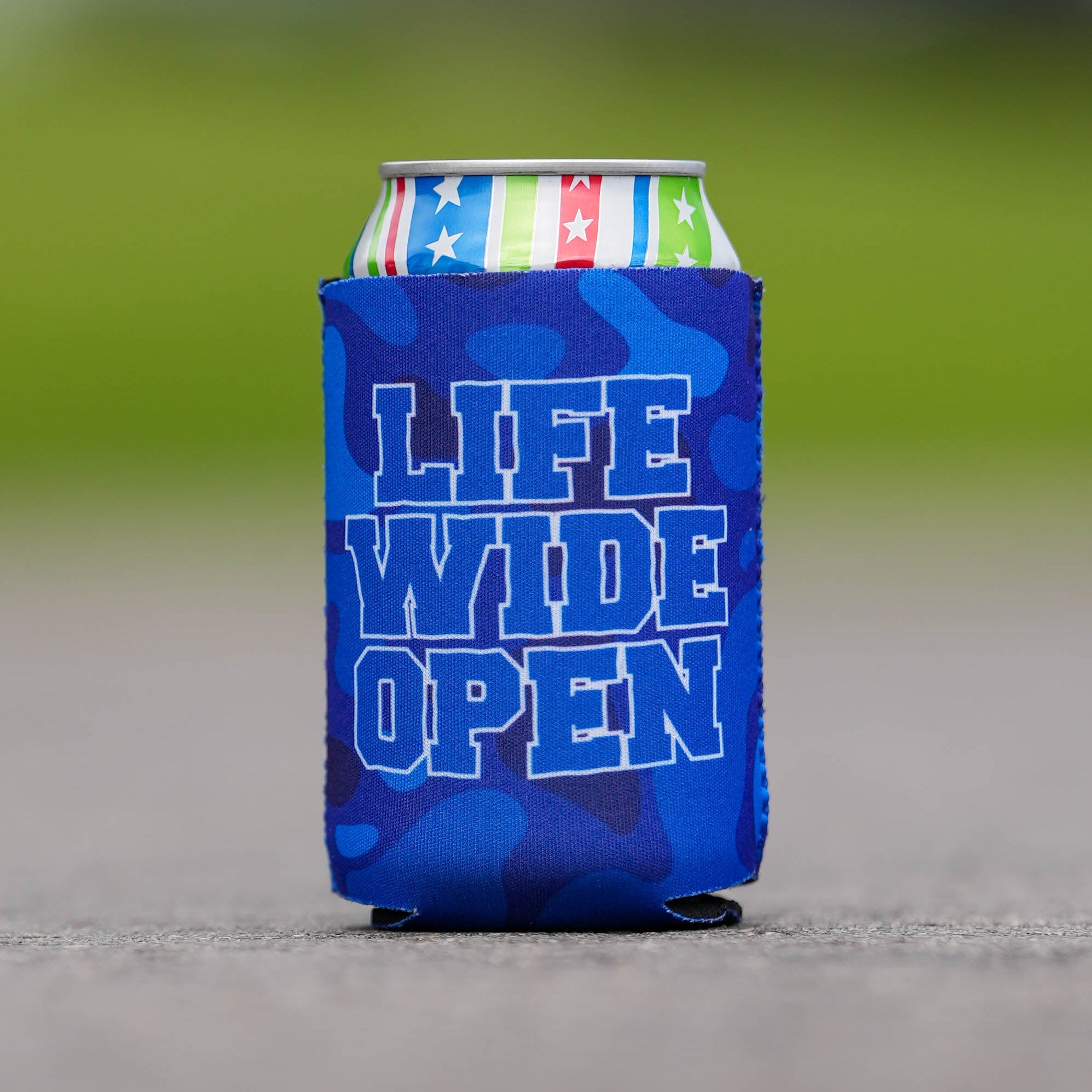 Blue Camo Can Koozie