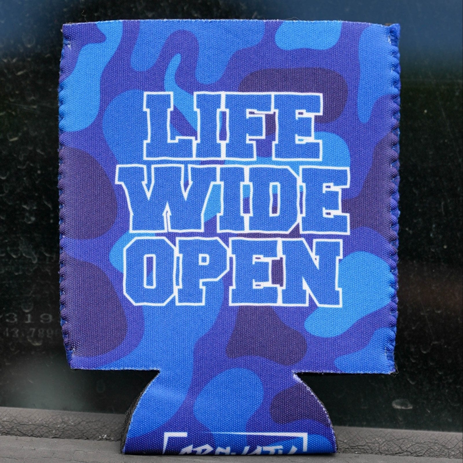 Blue Camo Can Koozie