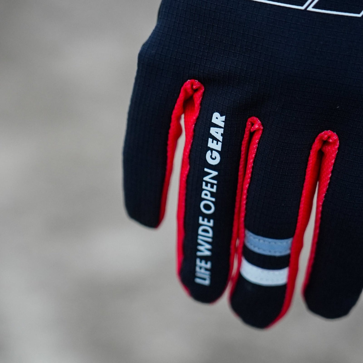 LWOGear Core Black Moto Gloves