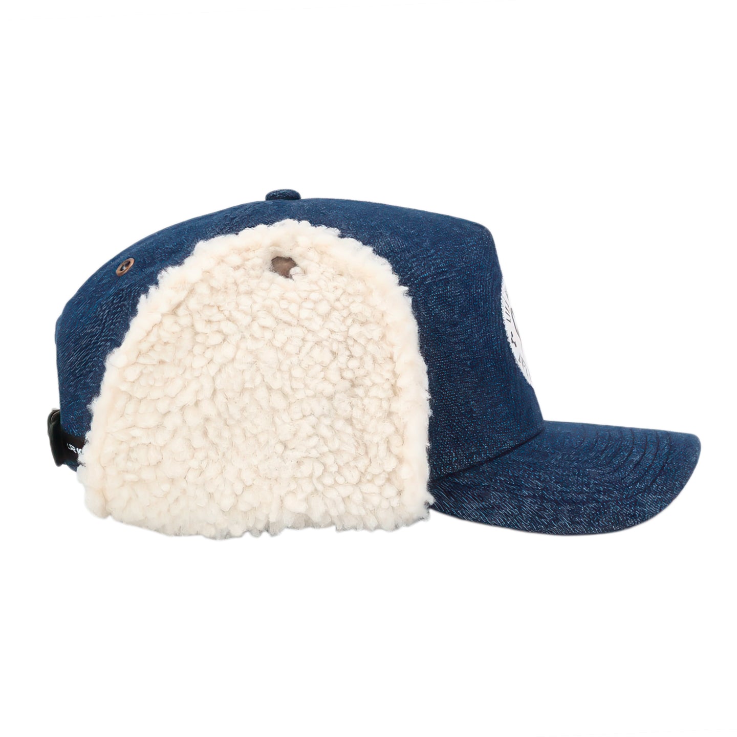 Denim Insulated Curved Brim Flap Hat