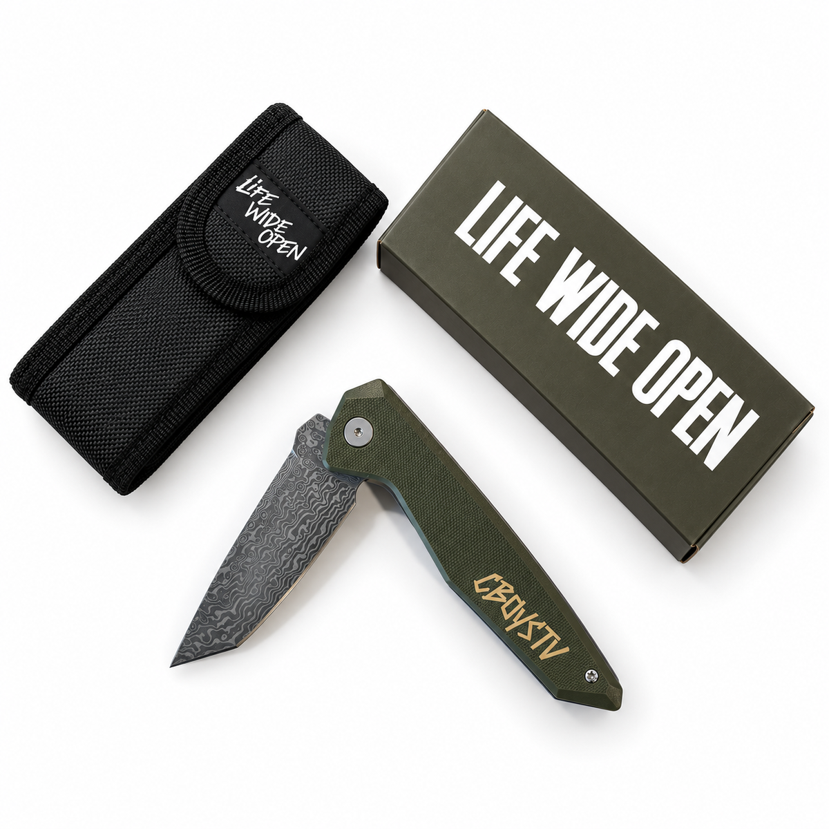 CboysTV Damascus Knife