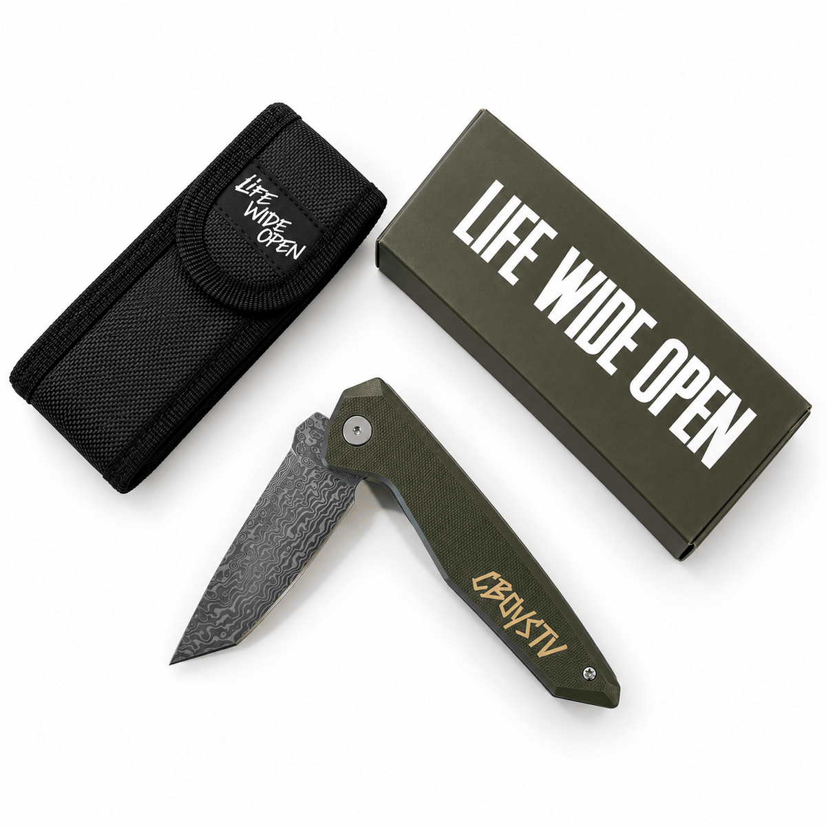 CboysTV Damascus Knife