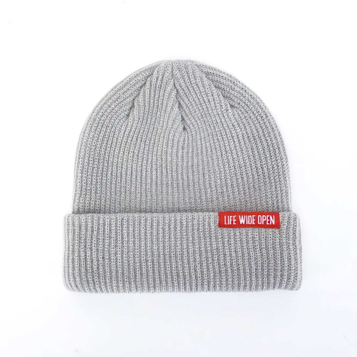 Gray Ribbed Void Beanie