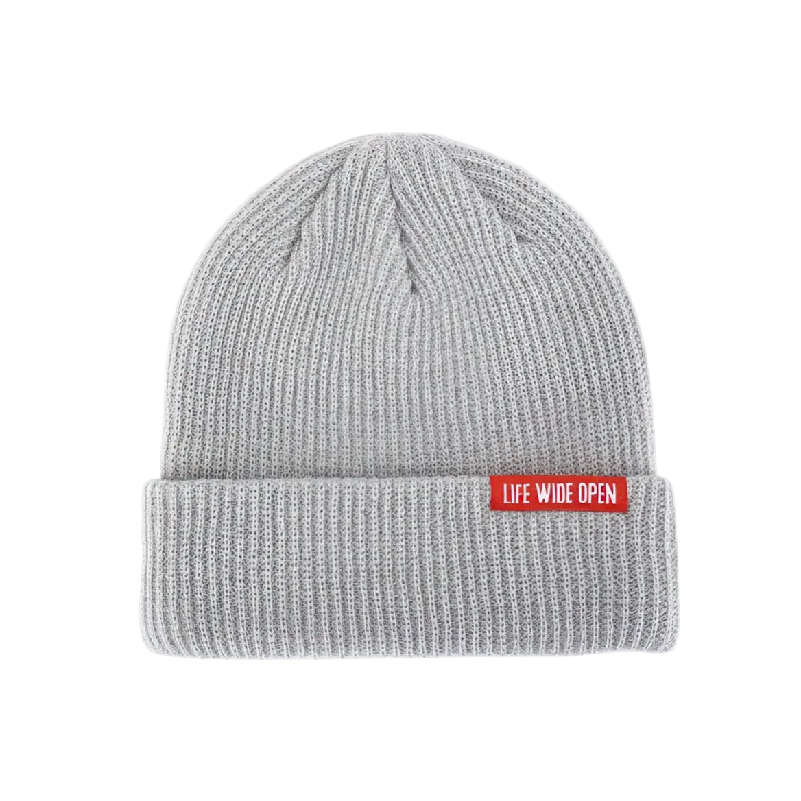 Gray Ribbed Void Beanie