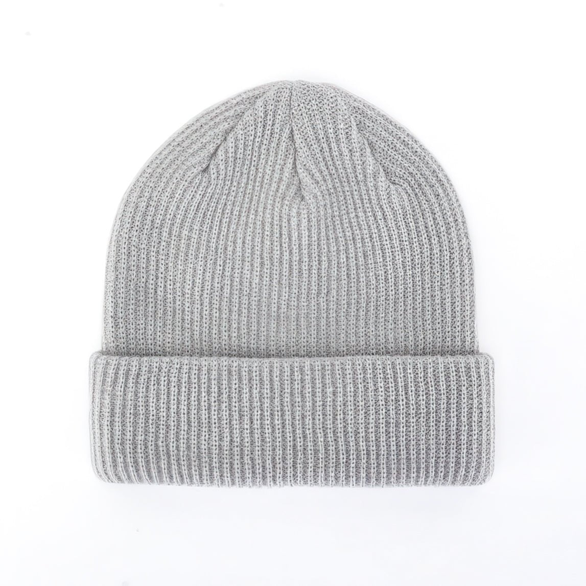 Gray Ribbed Void Beanie