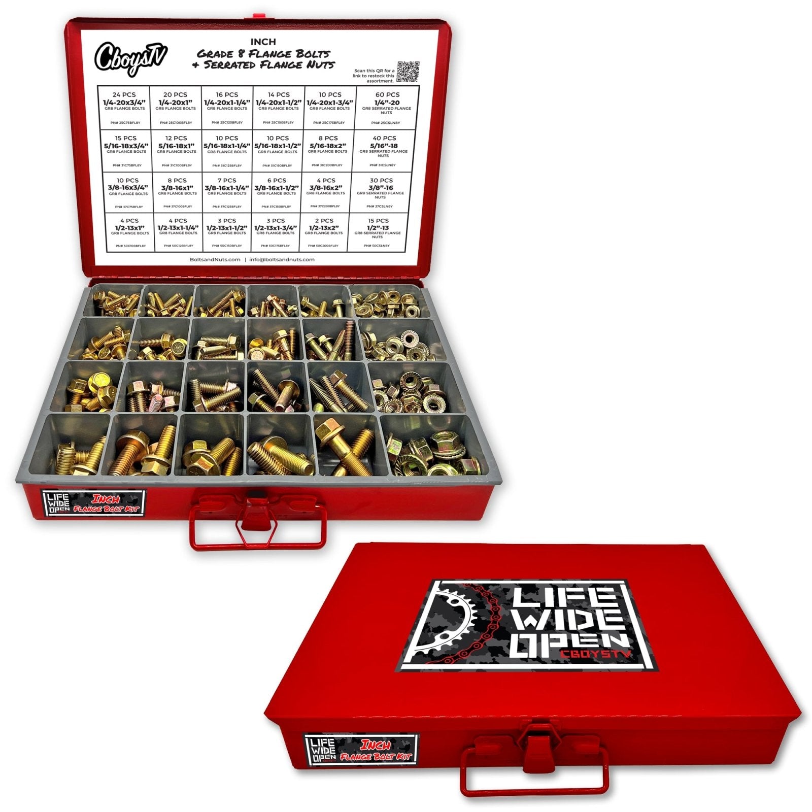 Inch Grade Bolts and Nuts Kit
