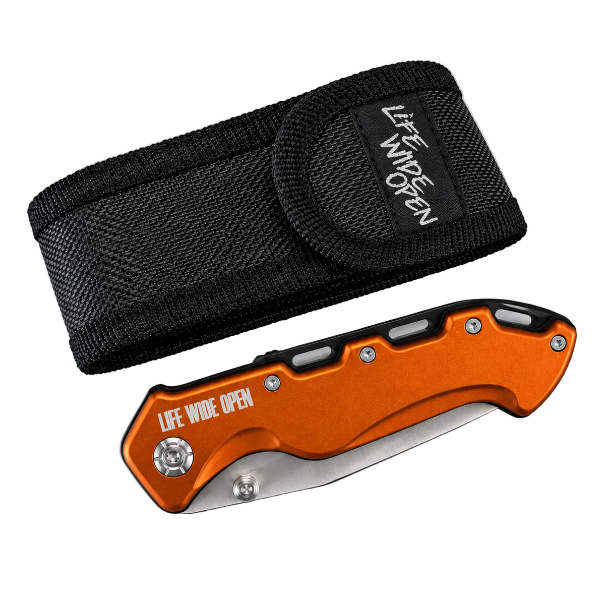 LWO Orange Aluminum Body Knife