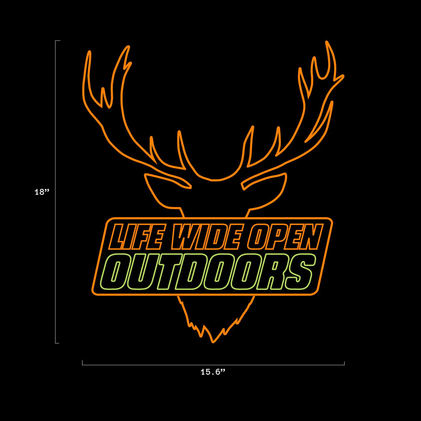 LED Hunting Camp Sign