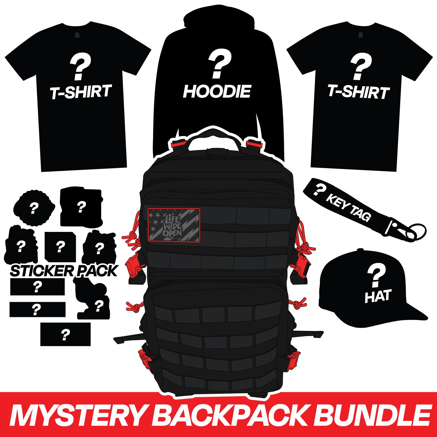 Wide Open Mystery Mega Backpack