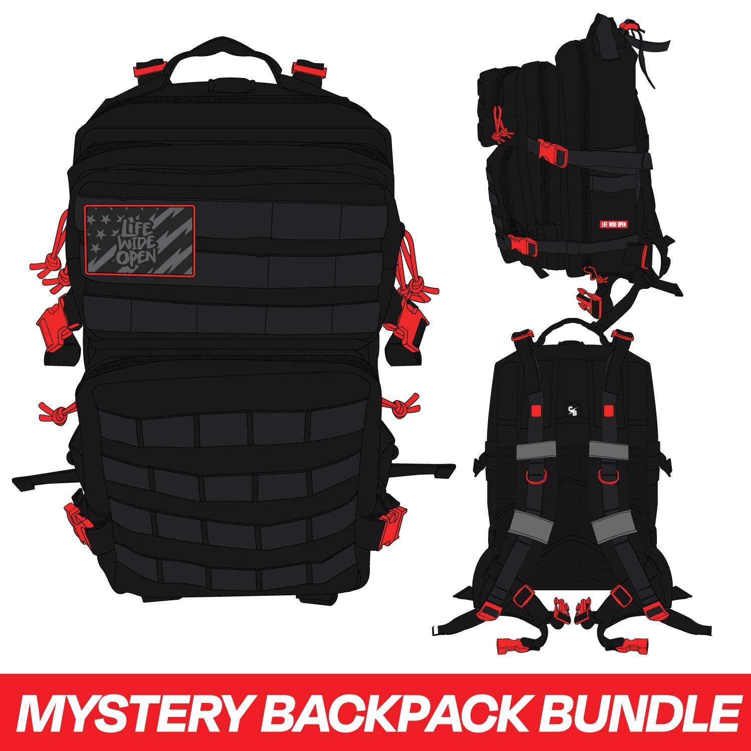 Wide Open Mystery Mega Backpack