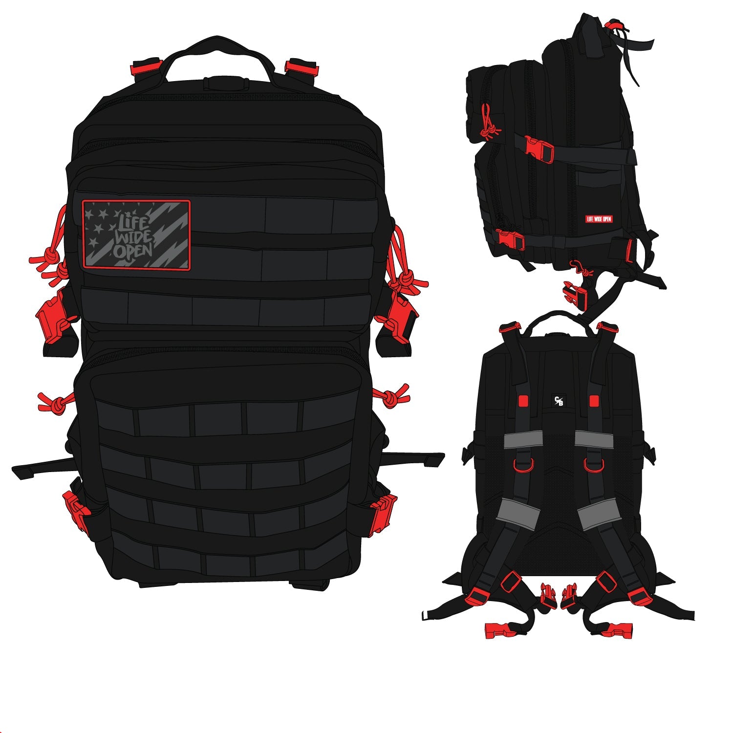 Wide Open Tactical Backpack