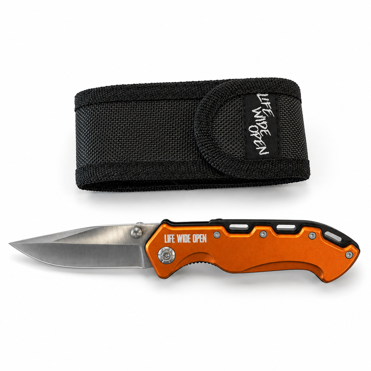 LWO Orange Aluminum Body Knife