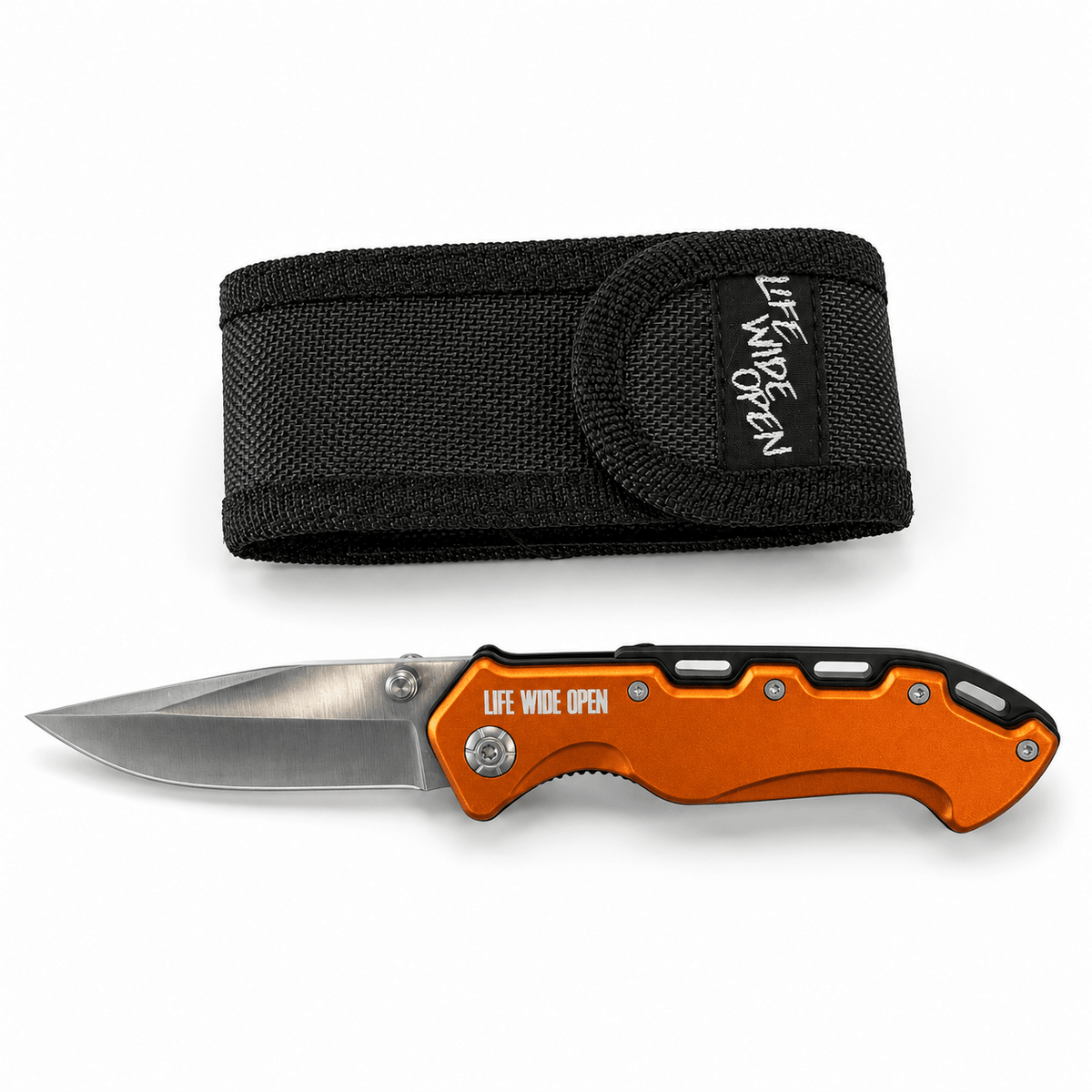 LWO Orange Aluminum Body Knife