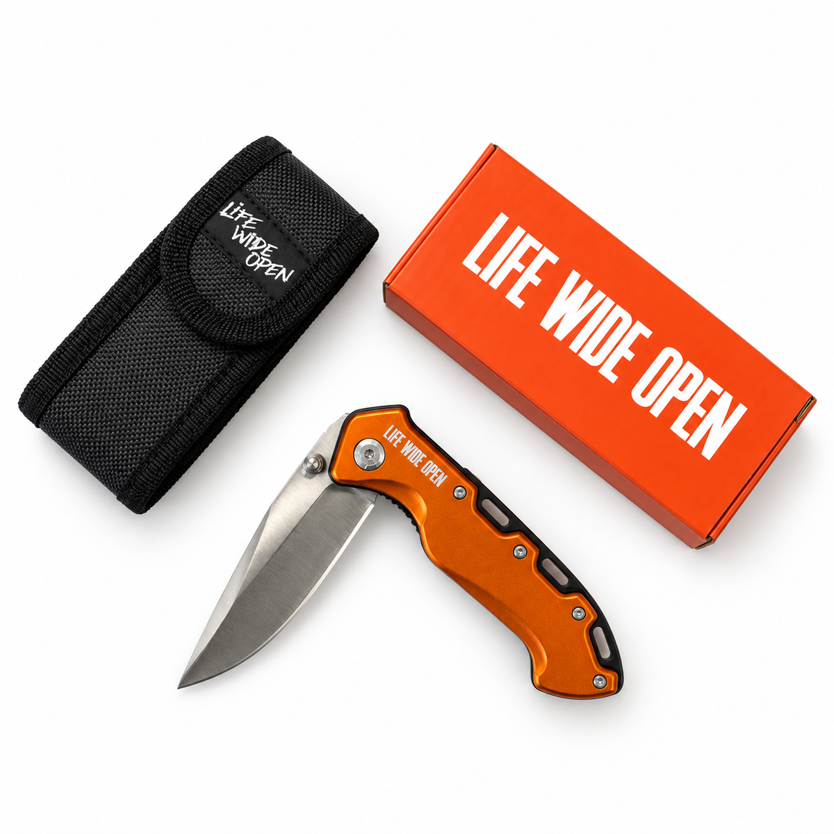 LWO Orange Aluminum Body Knife