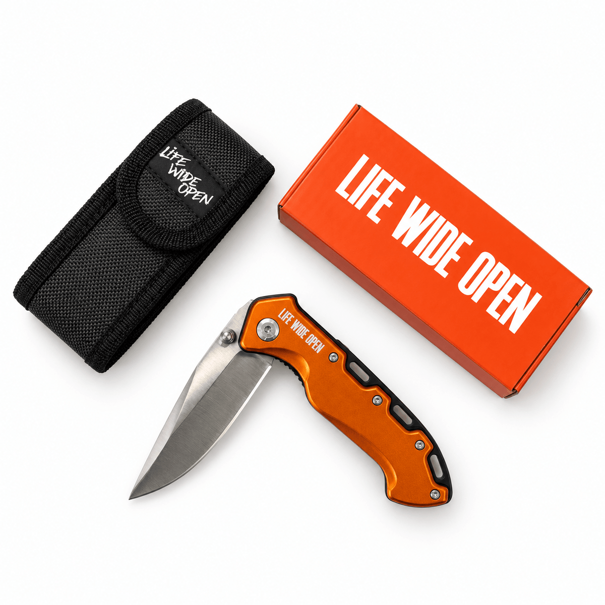LWO Orange Aluminum Body Knife