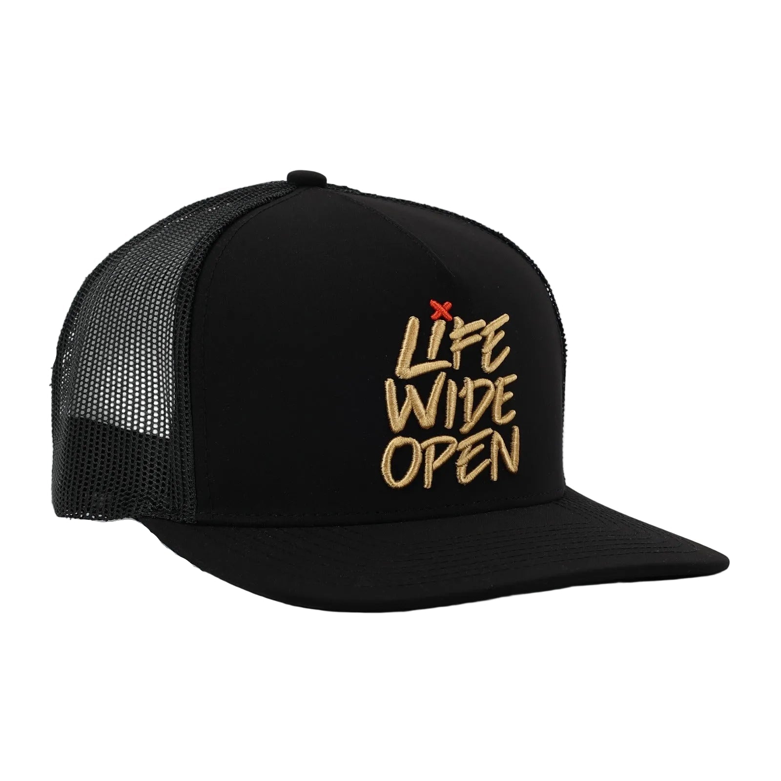 Black-n-Gold Flatty Snapback