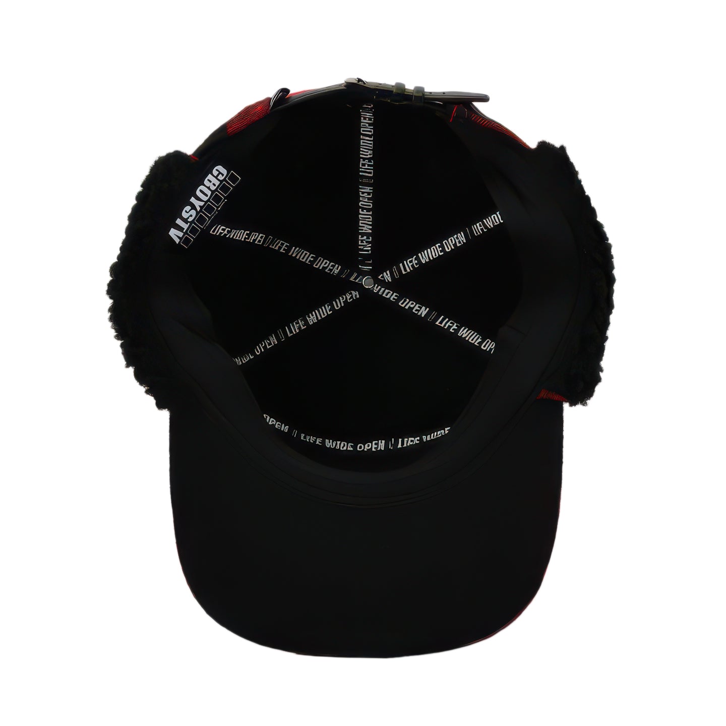 Flannel Insulated Flat Brim Flap Hat