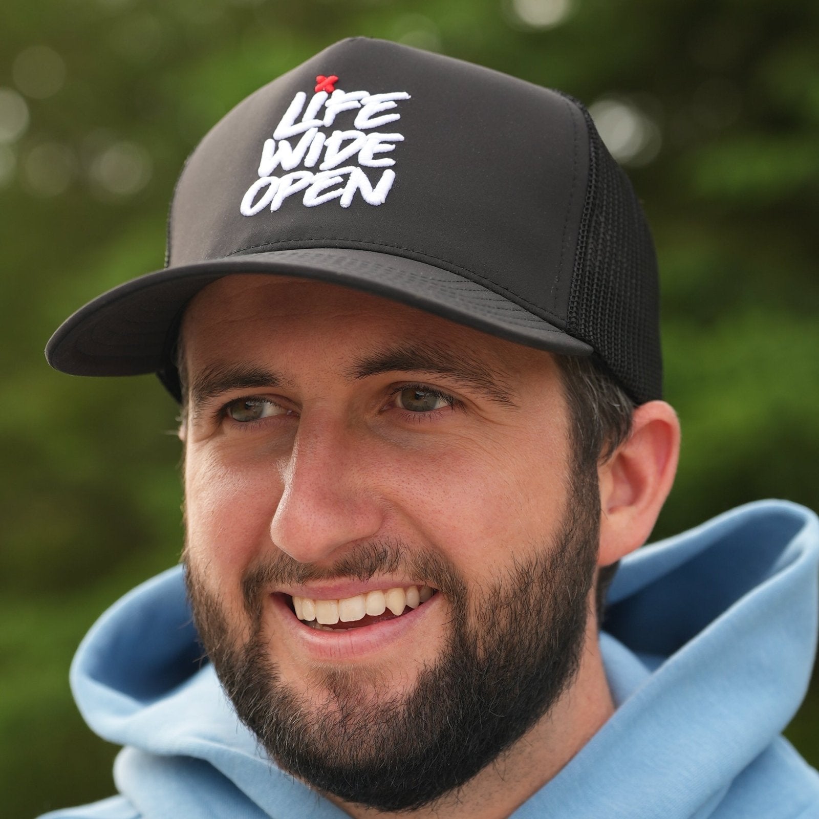 LWO Red X Curved Brim Embroidery Hat