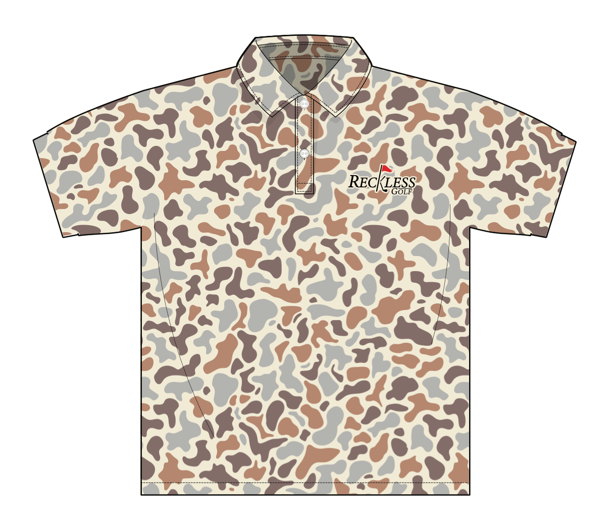 Duck Camo Golf Polo