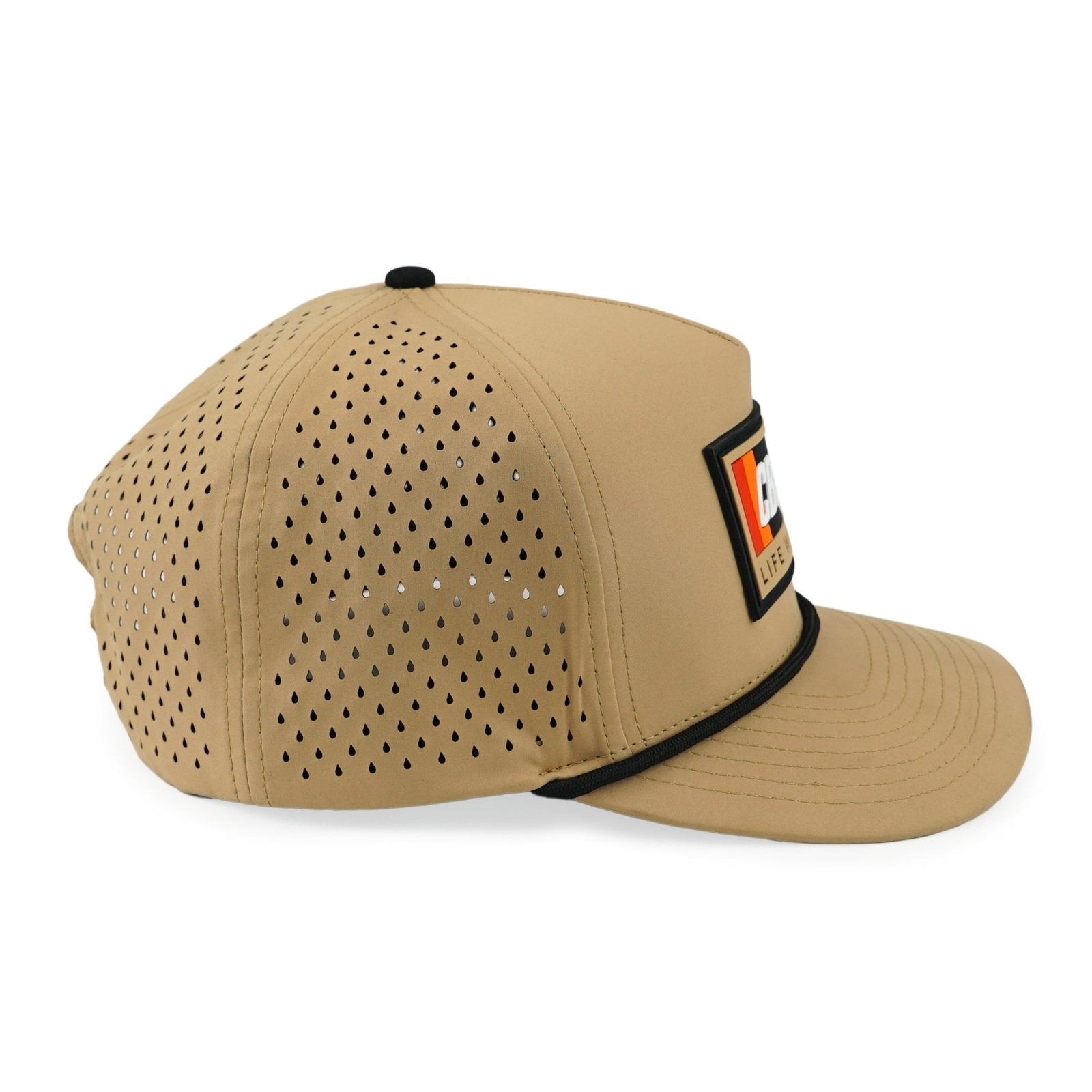 Tan/Black Rope Performance Snapback