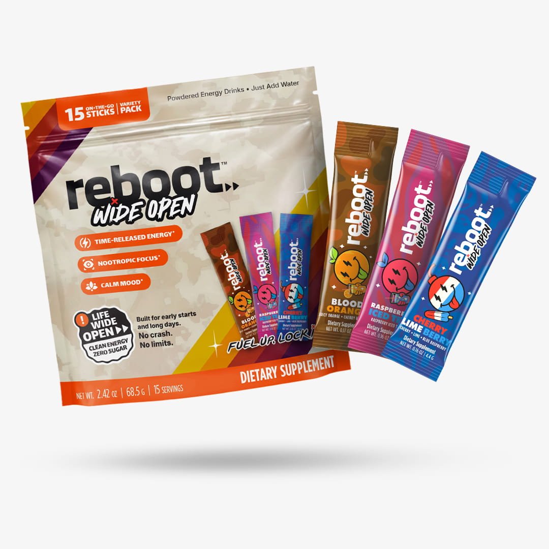 Reboot Wide Open Variety Pack (15 Sticks)