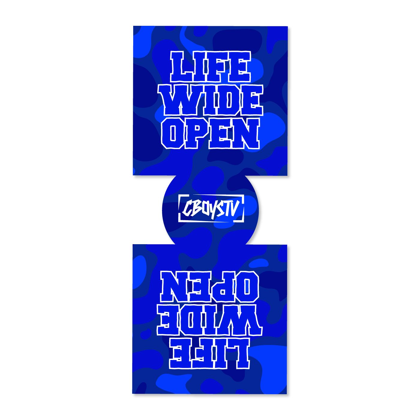Blue Camo Can Koozie