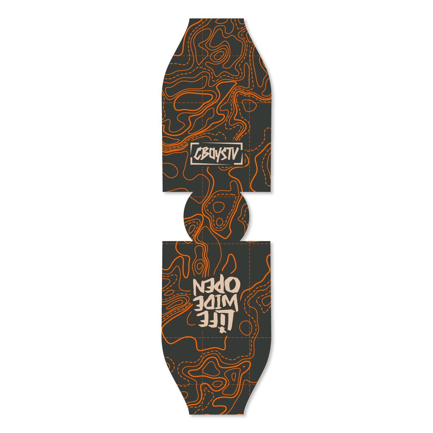 Orange Topo Bottle Koozie