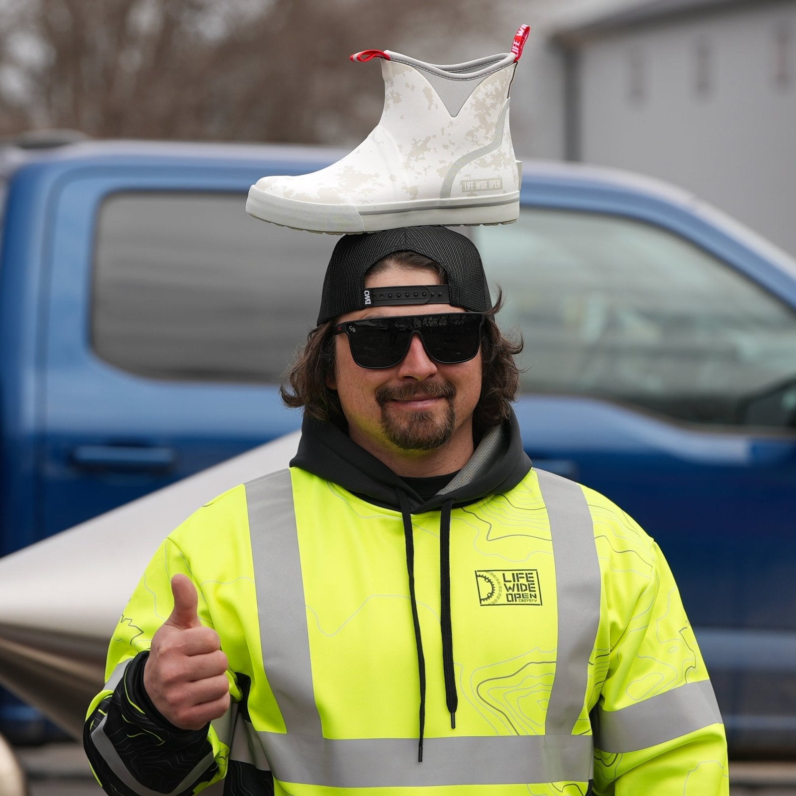 BURNOUT SALE White Camo Deck Boots