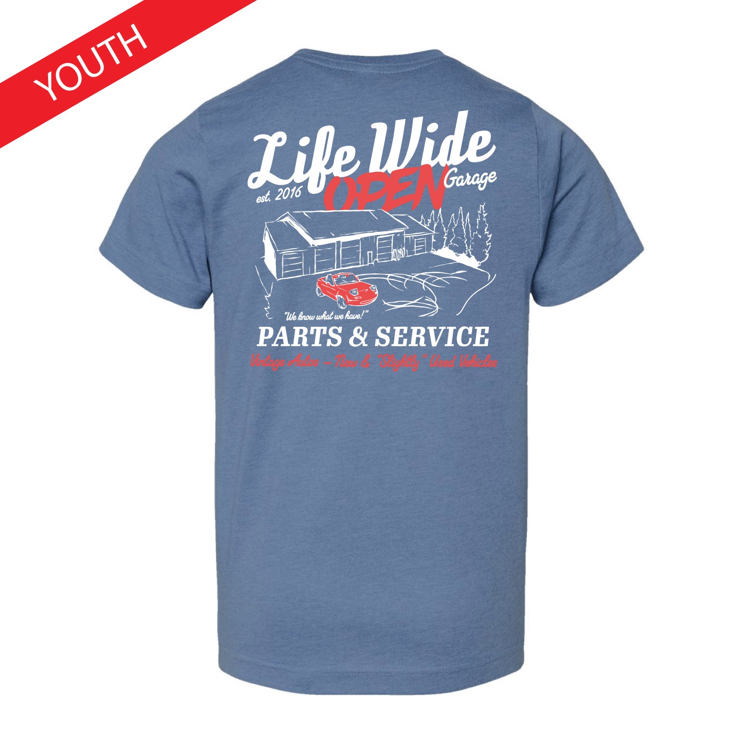 YOUTH Parts & Service Tee