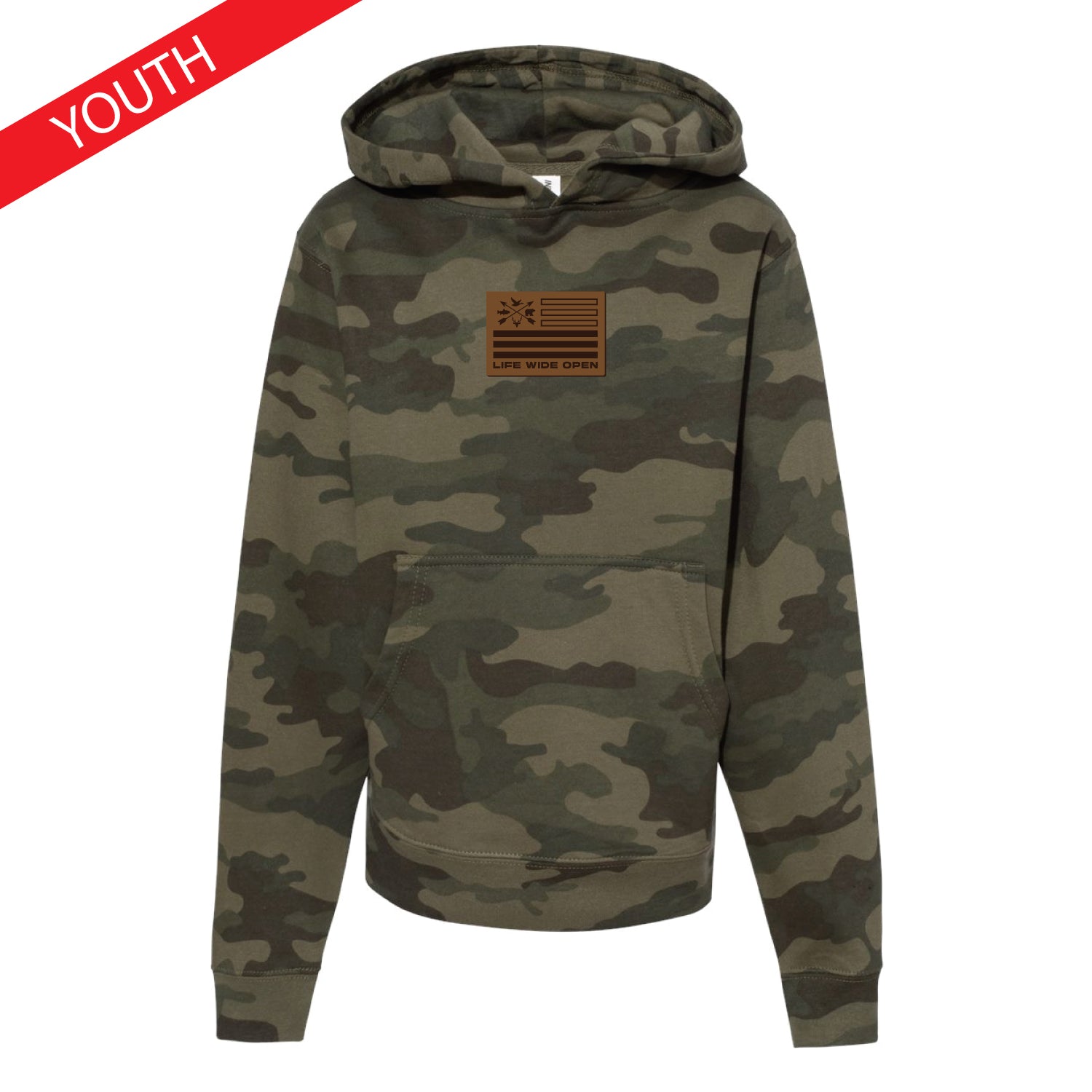 YOUTH Forest Camo Hoodie
