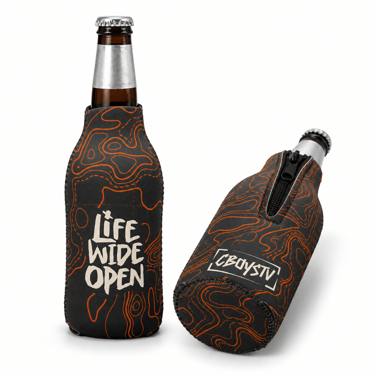 Orange Topo Bottle Koozie