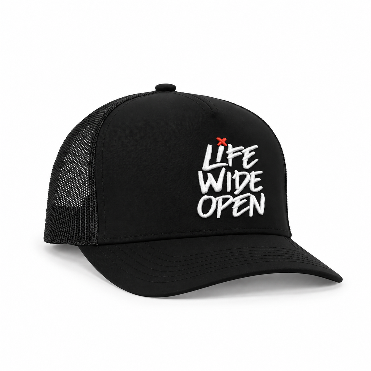 LWO Red X Curved Brim Embroidery Hat