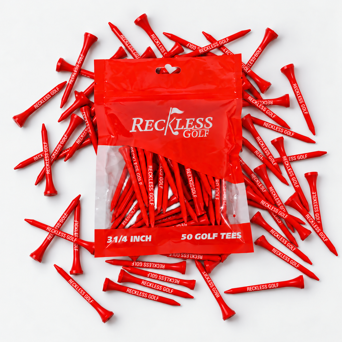 Reckless Golf Tee BULK 50 Pack