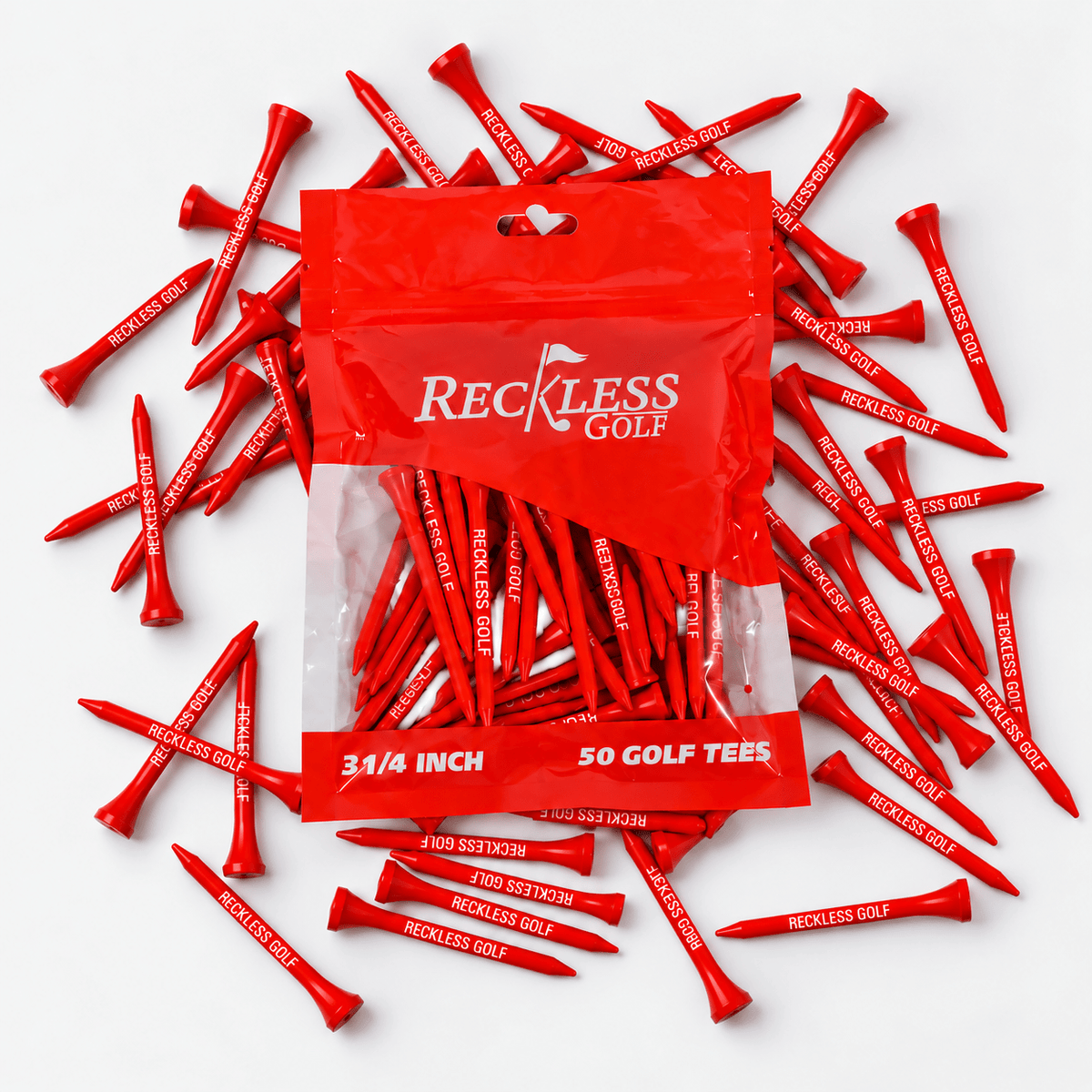 Reckless Golf Tee BULK 50 Pack