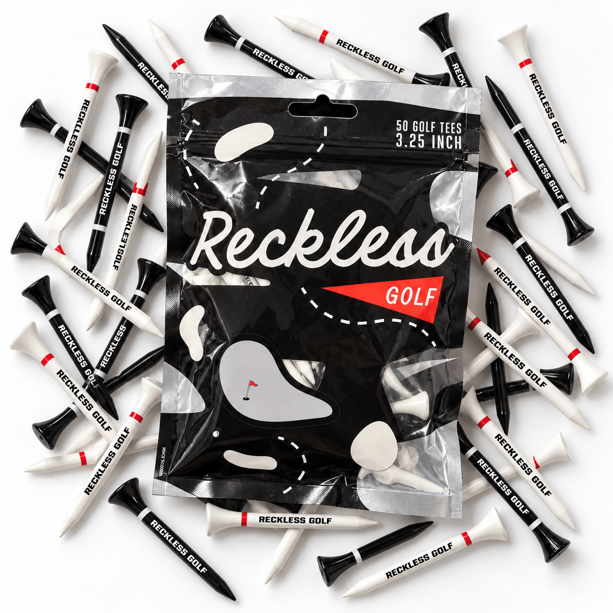 RG Black and White Tee BULK 50 Pack