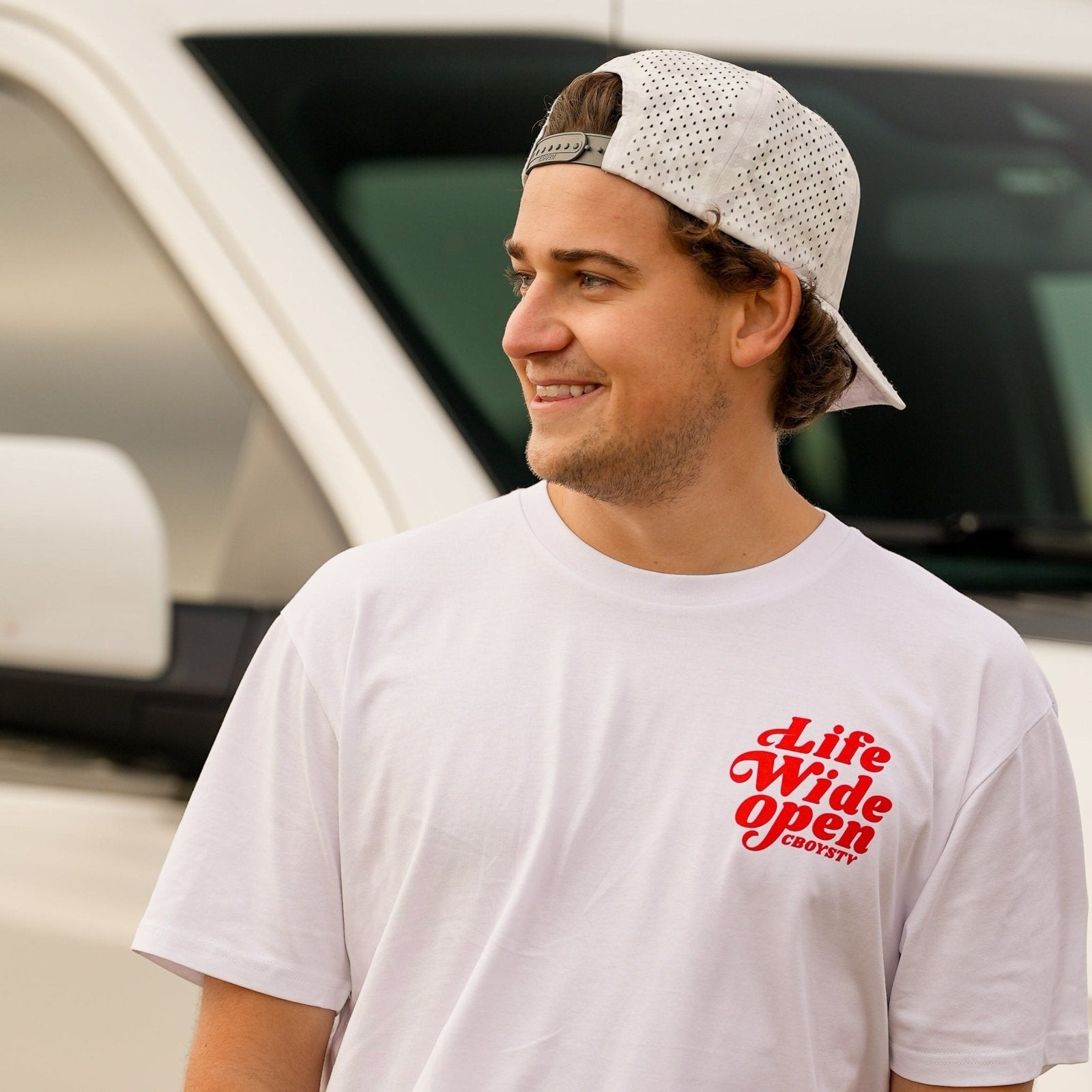 White Have A Nice Day T-shirt