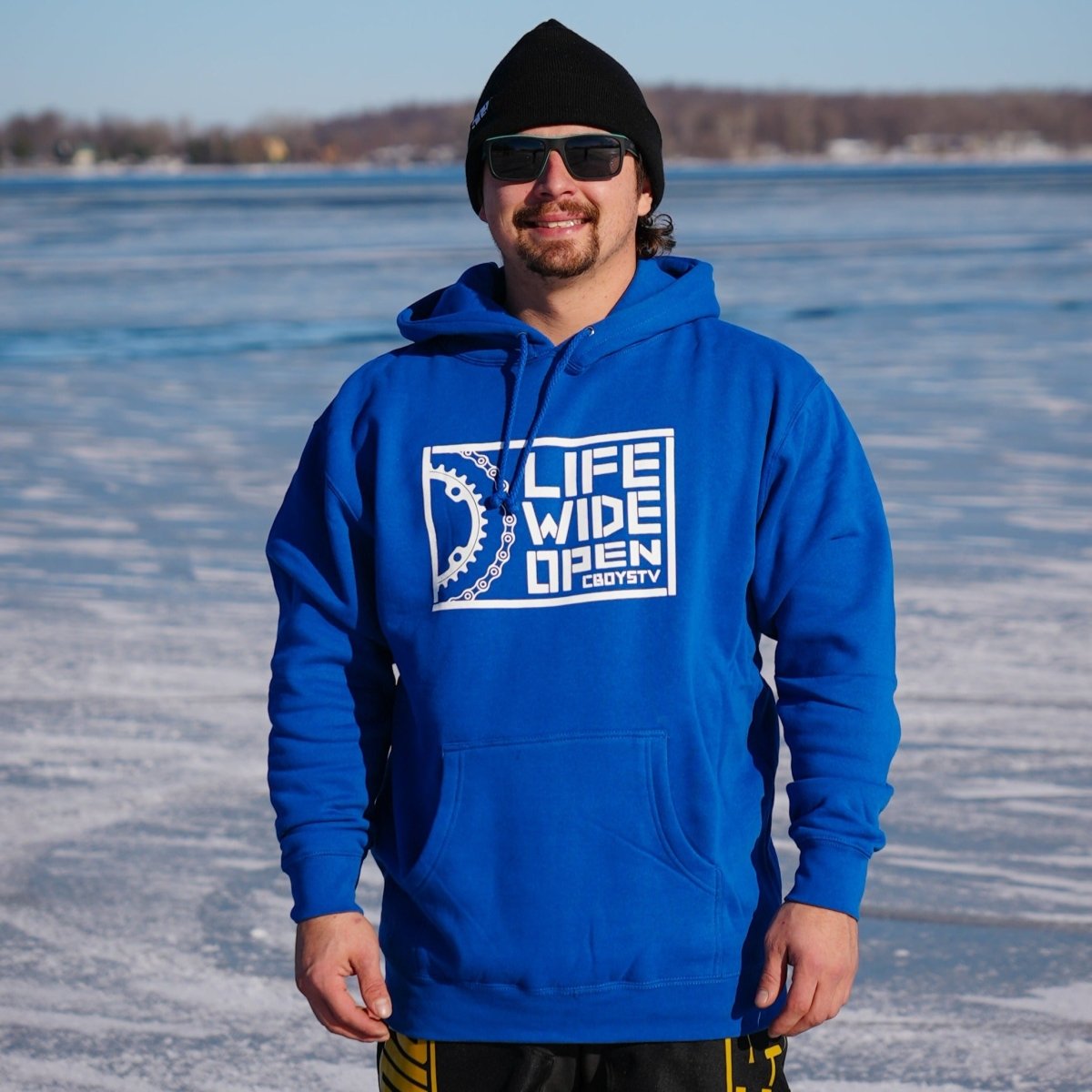 Blue Chain & Sprocket Hoodie
